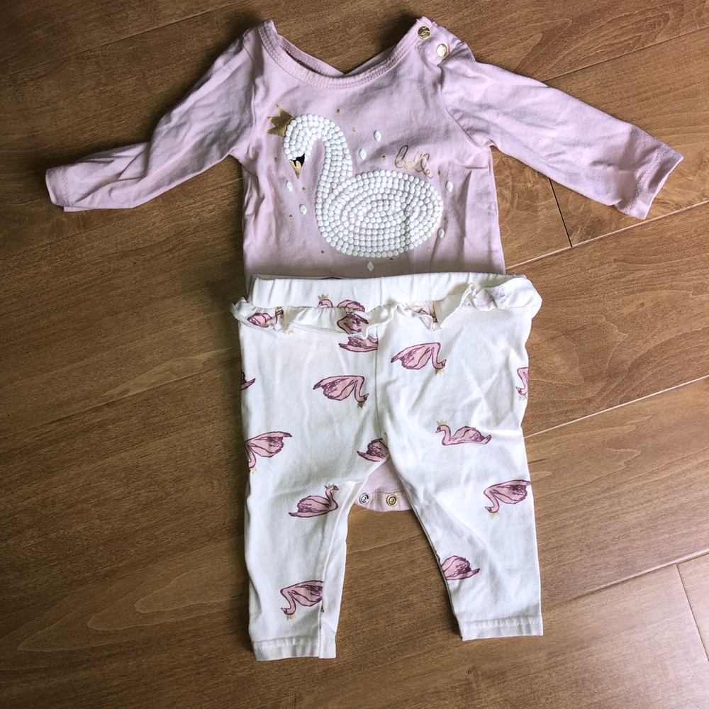 🐥Swan baby outfit